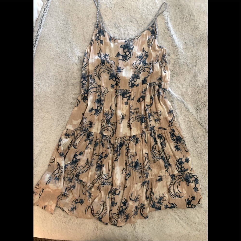Mystree ~ NWT Tiered Fun Sexy Dress Above Knee ~ Strappy Back Tie!